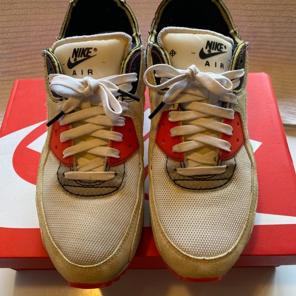 Men's Nike Air Max III PRM Archetype White/Bright Crimson 10 - Picture 5 of 7